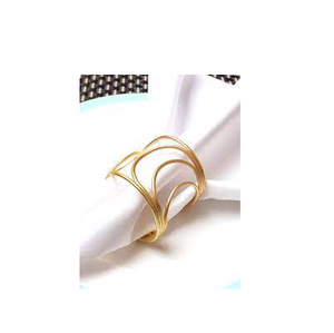 Anneau de serviette en aluminium Décoration de table de fête de mariage Serviette avec produit en vente - Product Image 3