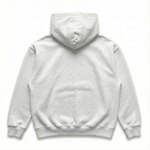 เสื้อฮู้ดดี้สตรีทแวร์ทรงโอเวอร์ไซส์ ผ้าคอตตอนฟลีซ 500gsm ล้างแบบวินเทจ พิมพ์ลายนูน 3 มิติ พร้อมตราสัญลักษณ์ ผลิตโดยผู้ผลิตเสื้อผ้า - Product Image 2