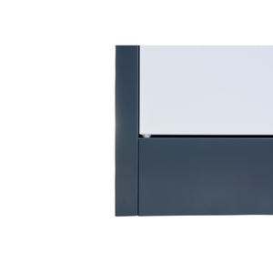 KIEW Armadietto Portadocumenti Smontabile 90x40x90cm Grigio Scuro Antracite in Plastica con Serratura per Ufficio, Officina, Magazzino - Product Image 5