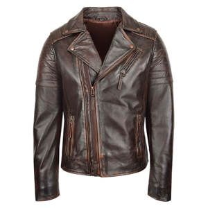 เสื้อแจ็กเก็ตหนังของผู้ชายเสื้อแจ็คเก็ตแบบลำลองสำหรับนักขี่มอเตอร์ไซค์เสื้อโค้ทแจ็คเก็ตกันลมสำหรับฤดูหนาว - Product Image 1