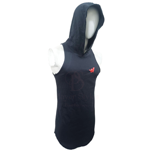 เสื้อกล้ามผู้ชายลำลองคุณภาพสูงเสื้อถักนิตติ้งปักด้วยซิปสไตล์ผู้เล่น3D สีดำระบายอากาศได้ดี - Product Image 5