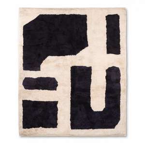 Alfombra marroquí de diseño personalizado hecha a mano, alfombras de lana bereber Beni Ourain anudadas a mano al por mayor precio barato hecho a mano en la India de ITHL - Product Image 1