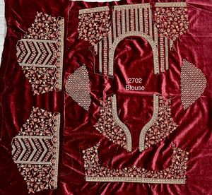 Lehenga Choli brodé lourd Flailed pour adultes cinq mètres plus pour la vente en ligne de mariée - Product Image 6