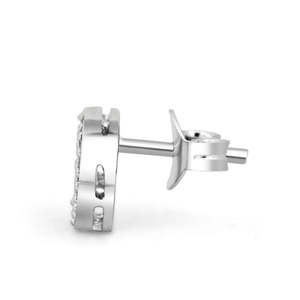 Pendientes de Plata 925 con Diamantes para Adorables Gemelos - Product Image 3
