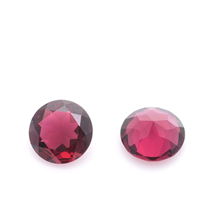 Rodolita Roja Natural de 8mm, Forma Redonda, Corte Facetado, Piedra Preciosa Suelta, Certificada por Terceros, Venta al Por Mayor, Gopika Exports, Para Joyería - Product Image 2