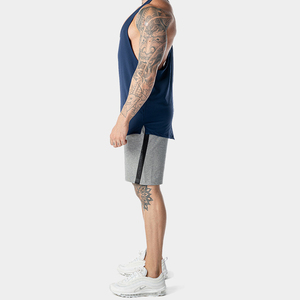 Débardeur de fitness décontracté taille XL pour hommes maillot de gym à séchage rapide logo personnalisé tissage tricoté pour la course à pied - Product Image 3
