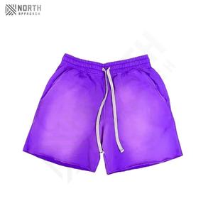 Pantalones Cortos Deportivos de Algodón 100% para Hombre, Estilo Profesional, Lavado Ácido, Personalizados, Holgados, Gruesos, para Gimnasio, Atléticos, Talla Grande, Lisos, Digitales - Product Image 4