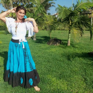 Falda Gitana de Algodón Transpirable de 25 Yardas para Danza del Vientre Latina, Fiestas, Navidad, Celebración de Año Nuevo - Product Image 1