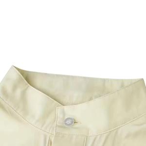 Jubba Thobe islamique à col saoudien pour hommes, décontracté, longueur au sol, coupe ample, 2 poches latérales, poche intérieure pour téléphone portable, polyester respirant - Product Image 3