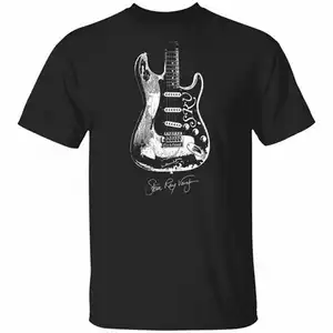 Custom Guitar Print Flexible Comfortable Best Fit Cotton Polyester T Shirt For Men with Custom Design and Logo