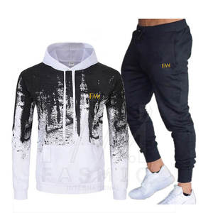 ชุดกีฬาแฟชั่นสำหรับผู้ชายชุดกีฬาฤดูหนาวปรับขนาดได้คุณภาพดี - Product Image 1