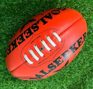 Ballon de football australien miniature de 20 cm en mousse PVC AFL, cousu à la main, entièrement cousu à la main - Product Image 1