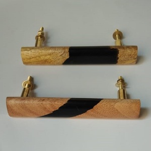 Poignée de placard vintage en bois avec résine époxy, diverses couleurs, adorable, bouton de tiroir de chambre à coucher, poignée de porte en bois et résine pour armoire d'enfant - Product Image 5