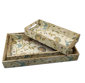 Bandeja de Servicio Apilable de Materiales Ecológicos, Esmaltada, Impresa y Personalizada para Decoración del Hogar, Desayuno, Regalo de Ramadán y Navidad al Mejor Precio - Product Image 4