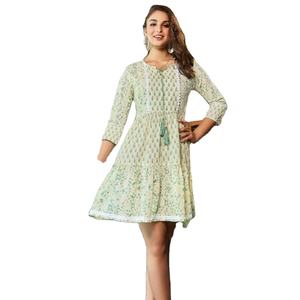 เสื้อคอตตอนแท้ปักลายลูกไม้ผ้าคอตตอนสวมใส่สบายเสื้อสไตล์ตะวันตกสำหรับฤดูร้อน - Product Image 1