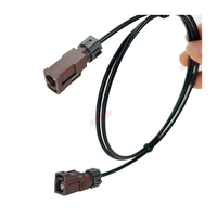 Câble Fakra étanche noir, connecteur Fakra F mâle-femelle avec fixation, faisceau de câbles de raccordement Fakra BEVOTOP, câble automobile