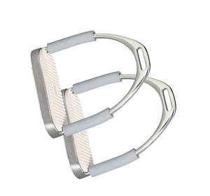 Nouvelle arrivée Western selle équitation étriers en acier inoxydable large base anti-dérapant durable équestre usine OEM - Product Image 6