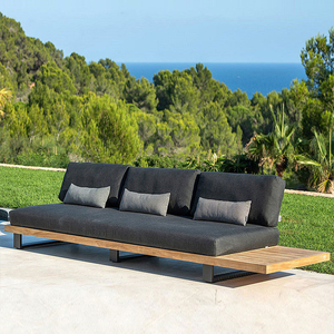 2024 nouveau produit Table en teck avec ensemble de canapés d'extérieur meubles de jardin de cour de villa de loisirs - Product Image 6