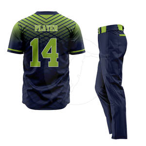 Uniforme de Béisbol de Secado Rápido con Logotipo Personalizado Impreso de Alta Calidad, Nuevo Diseño, Ropa Deportiva, Tallas Grandes, Transpirable, Venta al Por Mayor - Product Image 2