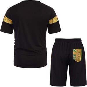 Conjunto de Dos Piezas de Verano para Hombre con Logotipo Personalizado, Transpirable, de Secado Rápido, Estampado, Estilo Casual, 100% Poliéster - Product Image 2