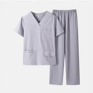Quick-Dry Surgical Scrubs <b>Set</b> Long Sleeve, Anti-Wrinkle, High Elasticity Unisex Medical Uniform for Nurses & <b>Doctors</b> - Product Image 2