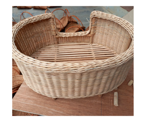 <b>Durable</b> Rattan Pet <b>Bed</b> Handmade Natural Wicker Design Rattan Pet <b>Bed</b> for Cats <b>Dogs</b> Comfort Nest Various Sizes from Vietnam - Product Image 4