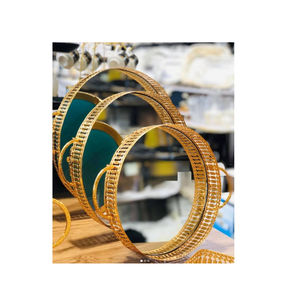Oval Shape Designer Prime Quality Decorative <b>Tray</b> <b>Mirror</b> Plated Fantastic Design Taletop <b>Tray</b> In Reasonable Price - Product Image 3