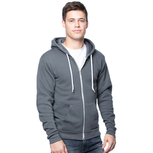 Hombres Rain Defender Heavyweight Hooded Zip Mock Heavyweight Full Zip Sudadera Sudaderas con capucha Cloud Cotton Zipper - Product Image 6