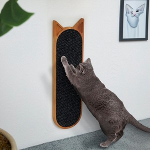 Rascador de gato de madera duradero, diseño de oreja, nuevo rascador Vertical para interiores, respetuoso con los animales, nuevo diseño de algodón para gatos de pared - Product Image 2