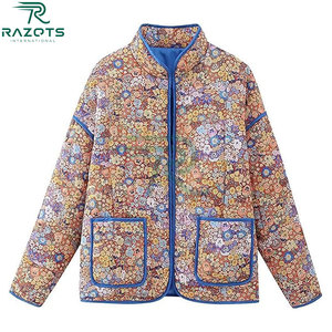 Chaqueta Acolchada para Mujer Razorts International, Otoño, Gruesa, de Algodón Tejido, con Cierre, Cuello Redondo, con Bolsillo Tipo Canguro, Transpirable - Product Image 6