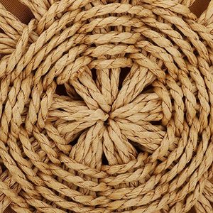 Sac fourre-tout en paille pour femmes grande capacité Shopping fourre-tout bohème sac à bandoulière voyage sac de plage avec doublure OEM - Product Image 6