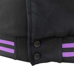 Chaqueta Bomber de Lana con Letras Bordadas de Béisbol Universitario para Hombre, Estilo Hip Hop - Product Image 6