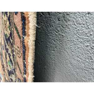 Alfombra de 1.7x9.1 pies, Alfombra Turca Vintage, Alfombra de Lana Azul - Product Image 4