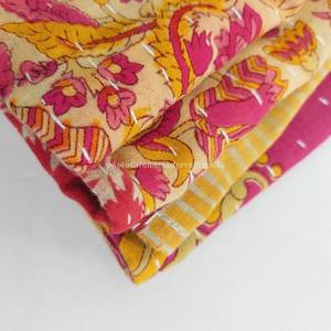 Vente en gros de serviettes en coton Kantha Serviettes de table imprimées jetables pour salle à manger Mix Match Assorties Table réutilisable et réutilisable - Product Image 5