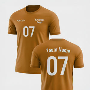 Camisetas de fútbol para escuelas y clubes personalizables con números de colores del equipo y diseño profesional - Product Image 1