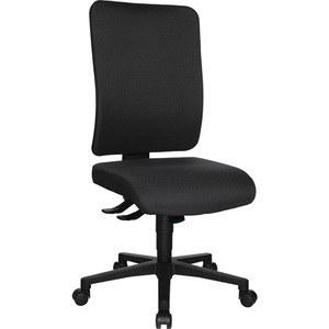 Chaise de bureau pivotante TOPSTAR Anthracite avec mécanisme synchrone, accoudoirs 450-550 mm, capacité de charge 110 kg - Product Image 1