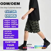 Shorts cargo décontractés pour homme à imprimé camouflage, avec passants de ceinture, bouton métallique, poches latérales, poche à rabat et poche arrière, longueur genou, coupe décontractée