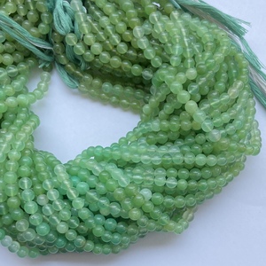 ลูกปัดพลอยเม็ดกลมเรียบสีเขียวธรรมชาติขนาด4มม. 6มม. จากออสเตรเลีย - Product Image 4