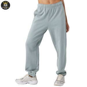 กางเกงวอร์มลำลองผ้าฝ้ายสำหรับผู้หญิง กางเกงจ็อกเกอร์ทรงตรง ใส่ได้ในฤดูหนาว มีโลโก้ ไซส์ใหญ่ เป็นมิตรกับสิ่งแวดล้อม กันน้ำ ระบายอากาศได้ดี - Product Image 4