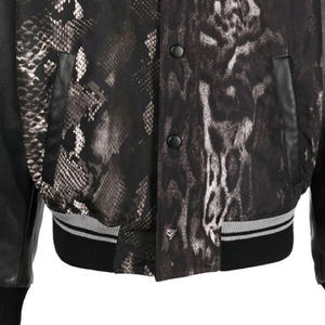 Vente en gros Veste d'université Pain Blank Logo personnalisé Veste d'université d'hiver en laine de bonne qualité Vestes d'université de baseball pour hommes - Product Image 6