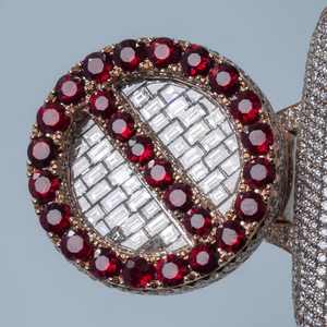 จี้รูปจอยเกมส์ประดับเพชรโมอิสซาไนต์ VVS เต็มตัว ทำด้วยมือจากเงินแท้ 925 พร้อมสร้อยคอ เครื่องประดับฮิปฮอปแบบสั่งทำ - Product Image 3