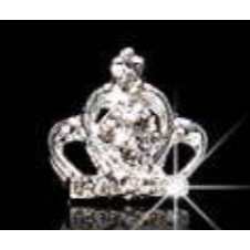 Componentes y Fornituras de Joyería con Dije de Corona Plateada - Product Image 1