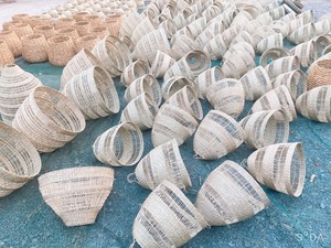 Lámpara colgante de mimbre de ratán Seagrass LED para interiores al por mayor arte de bambú moderno decoración del hogar lámpara de bambú lámpara de iluminación de sombra - Product Image 4