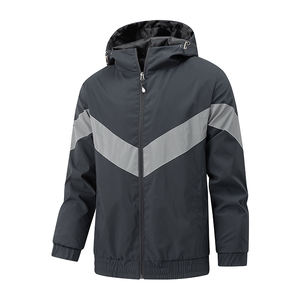 Venta al por mayor Softshell chaquetas de los hombres Softshell chaqueta impermeable para hombre con cuello alto de lona estilo de la calle - Product Image 6
