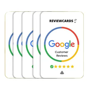 Hot Selling Tap To Review NFC Cards 504Bytes NTAG215 Chip Google Reviews Card