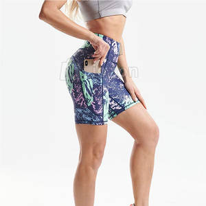 Short de fitness pour femme à lavage rapide Short de fitness pour femme d'entretien facile pour un style de vie occupé En stock - Product Image 3