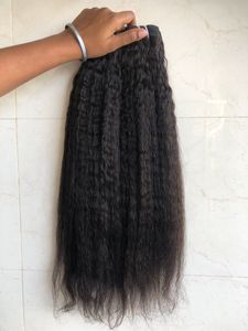 ผมต่อสำหรับผู้หญิงสีดำสนิทจัดแนว100% หนังกำพร้าผมบริสุทธิ์ - Product Image 5