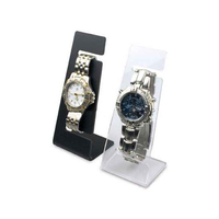 Chevalet d'affichage de montre en acrylique blanc support de montre-bracelet mécanique en plexiglas antidérapant support d'affichage de montre de Bracelet en forme de L