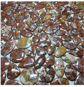 Cabujón de ágata de musgo Natural de alta calidad, piedra preciosa de corte ovalado de 3mm suelta - Product Image 2