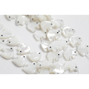 Chaîne de perles lâches Oeil Noir Ours Polaire - Product Image 2